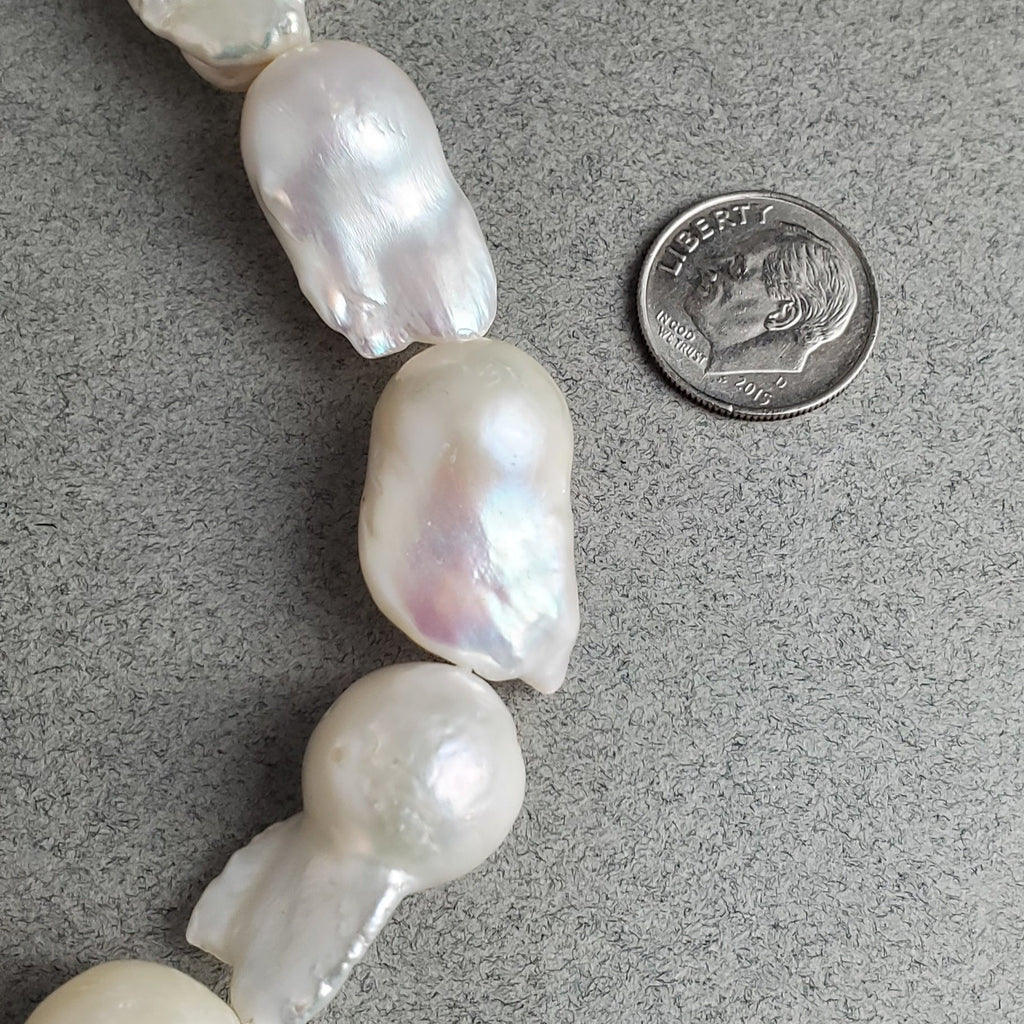 Stick Pearl Freshwater Pearl Necklace, Hand knotted Natural Pearls, Wedding  Pearl Necklace.