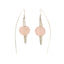 Cherry Blossom Lantern Earrings, Pale Pink and Silver Earrings, Kinetic Earrings, Oriental Style Earrings