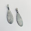 Textured Wavy Patinaed Silver Earrings Lightweight, Hi Fashion, Handmade Silver Earrings