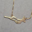 "Bokkie" sterling silver or 18K gold plate pendant