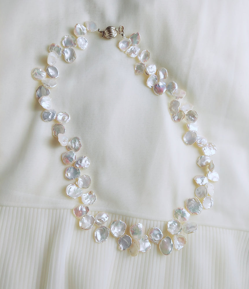 Brass Party Wear Women Off White Pearl Necklace, For Wedding, Size: 16  Inches at Rs 2000/piece in Hyderabad