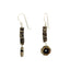 Tribal Style Drop Earrings, Carved Bone Bead, Boho earrings, Ethic style earrings