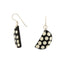 Brown With White Spot Earrings,  Ebony and Cream Bone Earrings, Dotty Earrings, Tribal Style Earrings