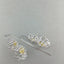 Double Chrysanthemum Fine Silver Earrings with Gold Keum Boo, Lightweight, Flower Earrings, Handmade Silver Earrings