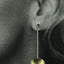 18K Gold and Sterling Silver Bi-metal earrings; Handmade earrings